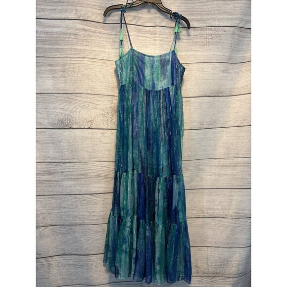 Z and L Athena Multi Blue Maxi Dress Size M - Picture 1 of 5
